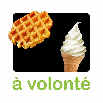 Luikse wafels & vanille-ijs à volonté